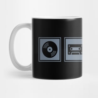 Music Player Formats Grey Mug